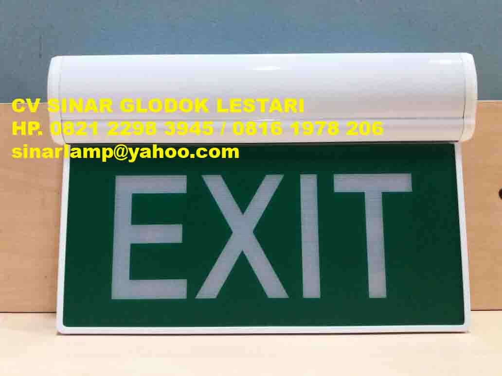 Lampu Exit Emergency LED 1 watt NR